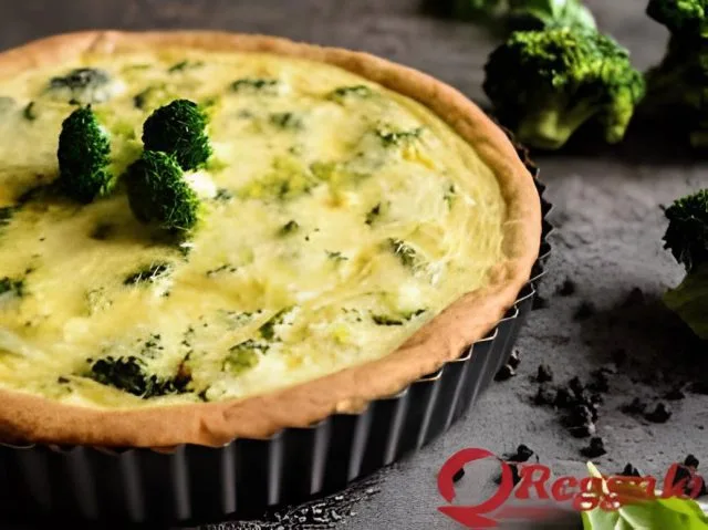 Quiche de Brócolis na Air Fryer: