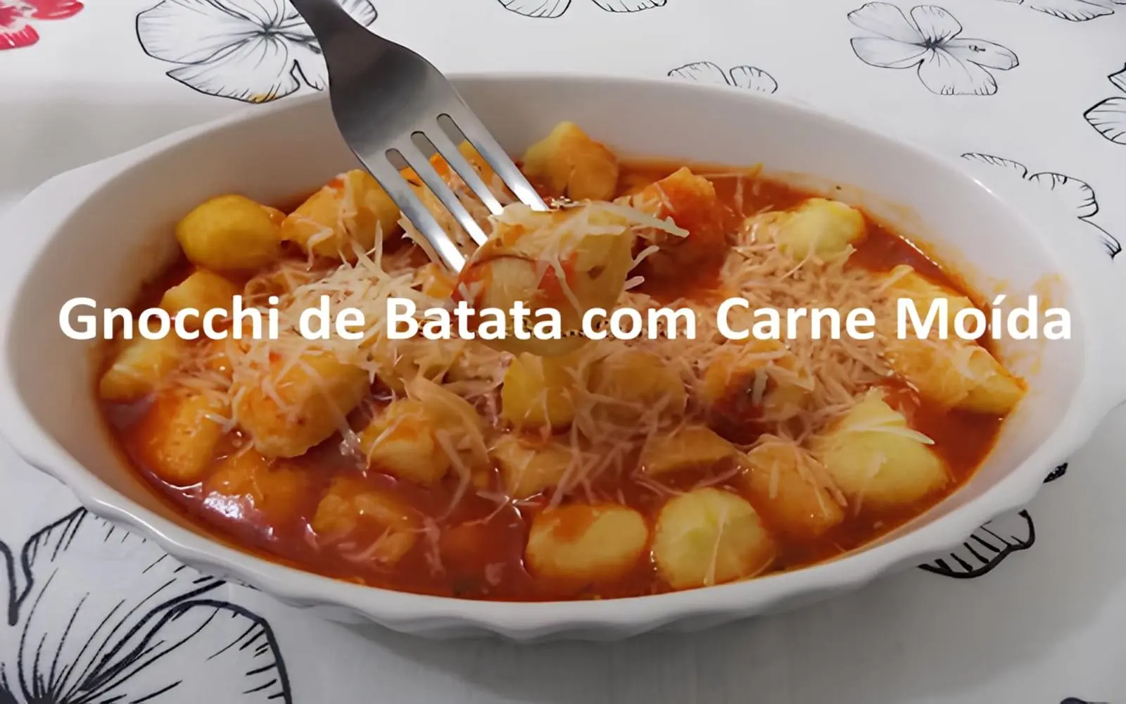 nhoque de batatas com carne moida