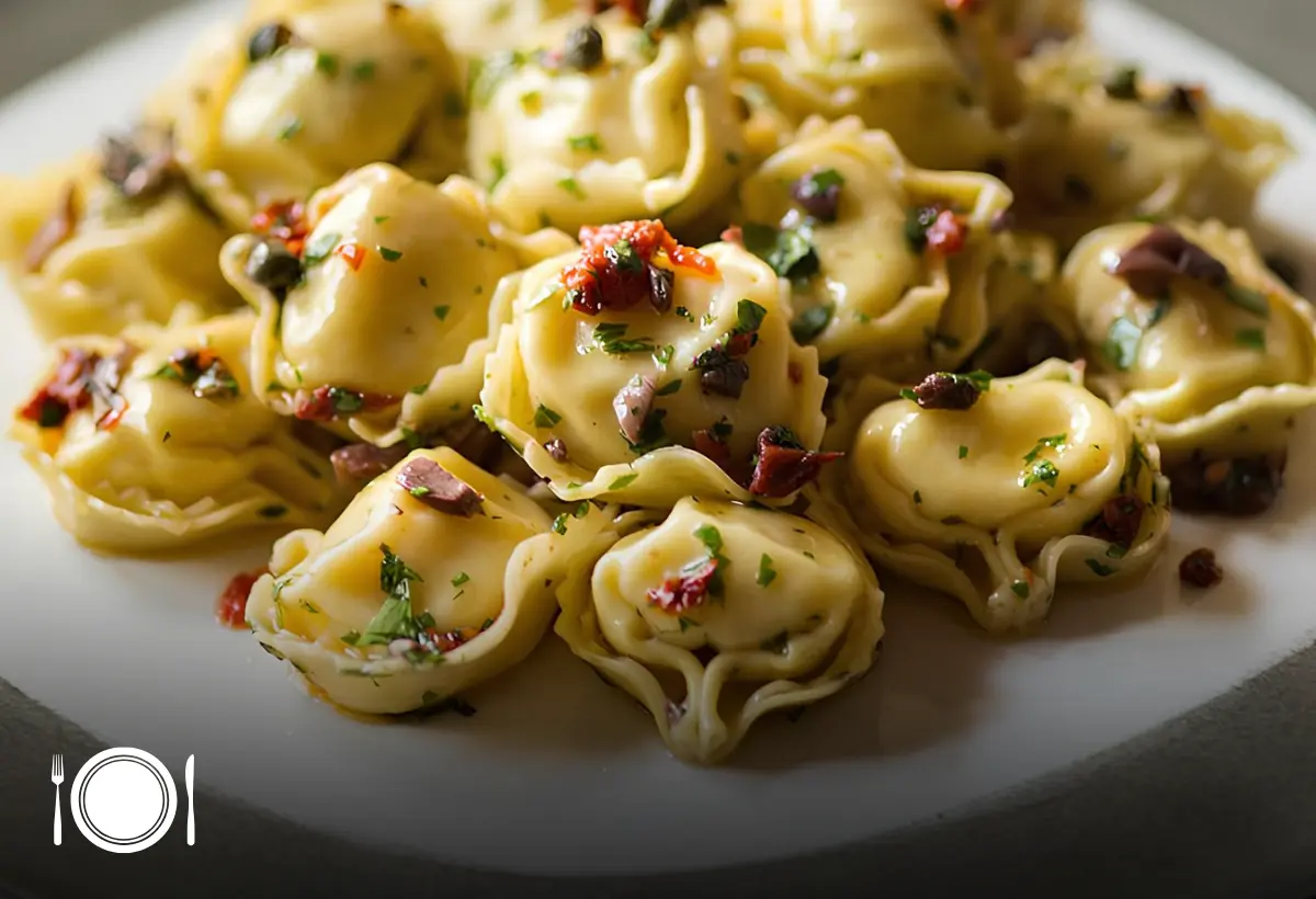 Tortellini com Tomate e Cogumelos