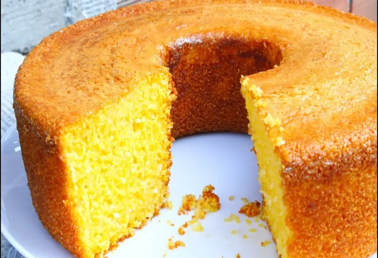 bolo de flocão de milho