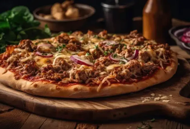 Pizza de Carne Moída: