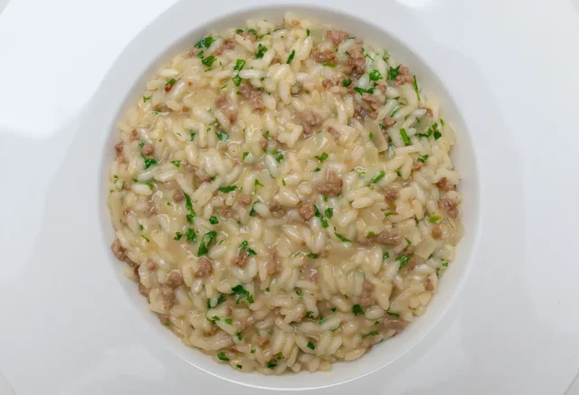 Risoto de Carne Moída: