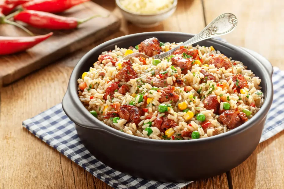 Arroz Carreteiro com Linguiça