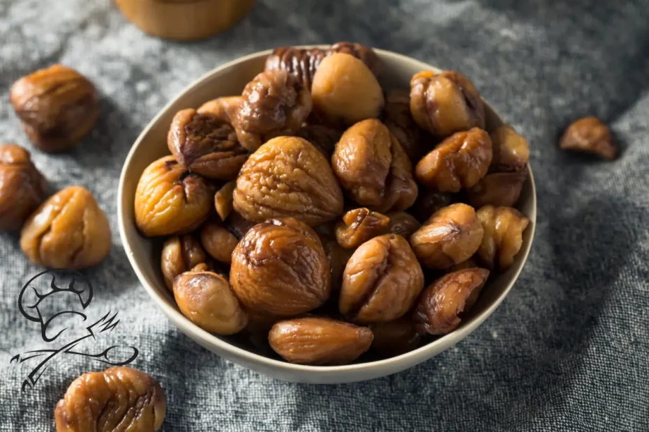 castanhas já prontas em uma tigela