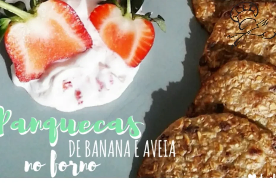 panquecas com banana e aveia