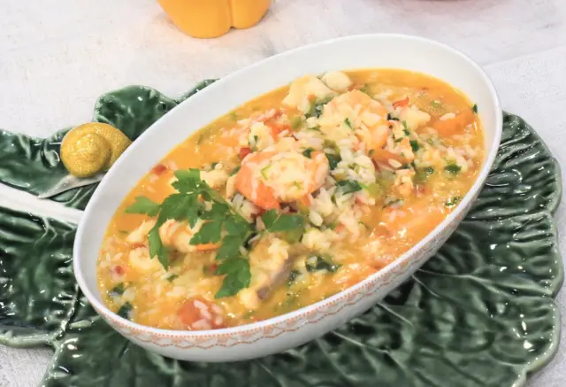 Arroz de Tamboril com Gambas