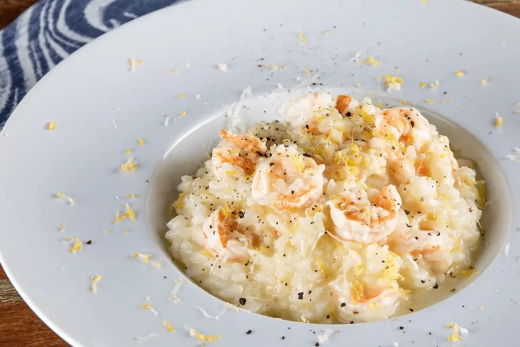 Risoto de Camarão com Limão Siciliano